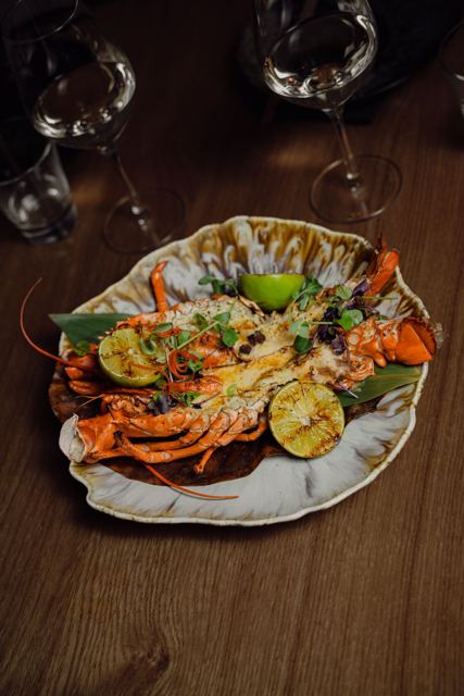 Gerecht aan de bar van Café in the City